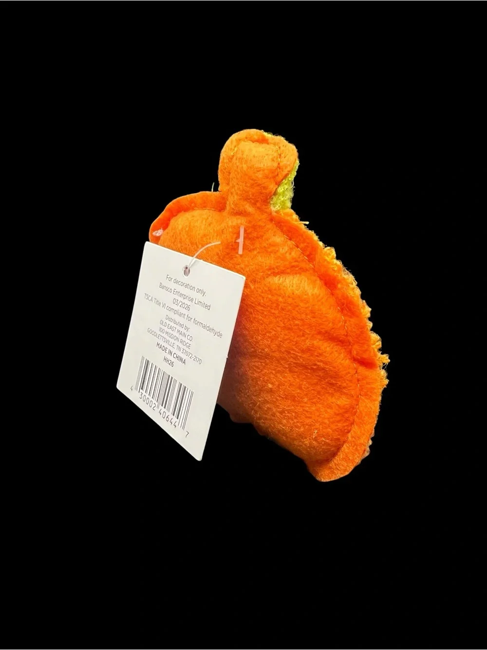 🎃 Halloween Orange Pumpkin Shaped Plush Icon Tabletop Decor Jack-O-Lantern